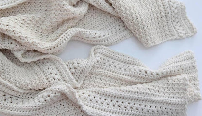 Easy textured crochet shawl pattern
