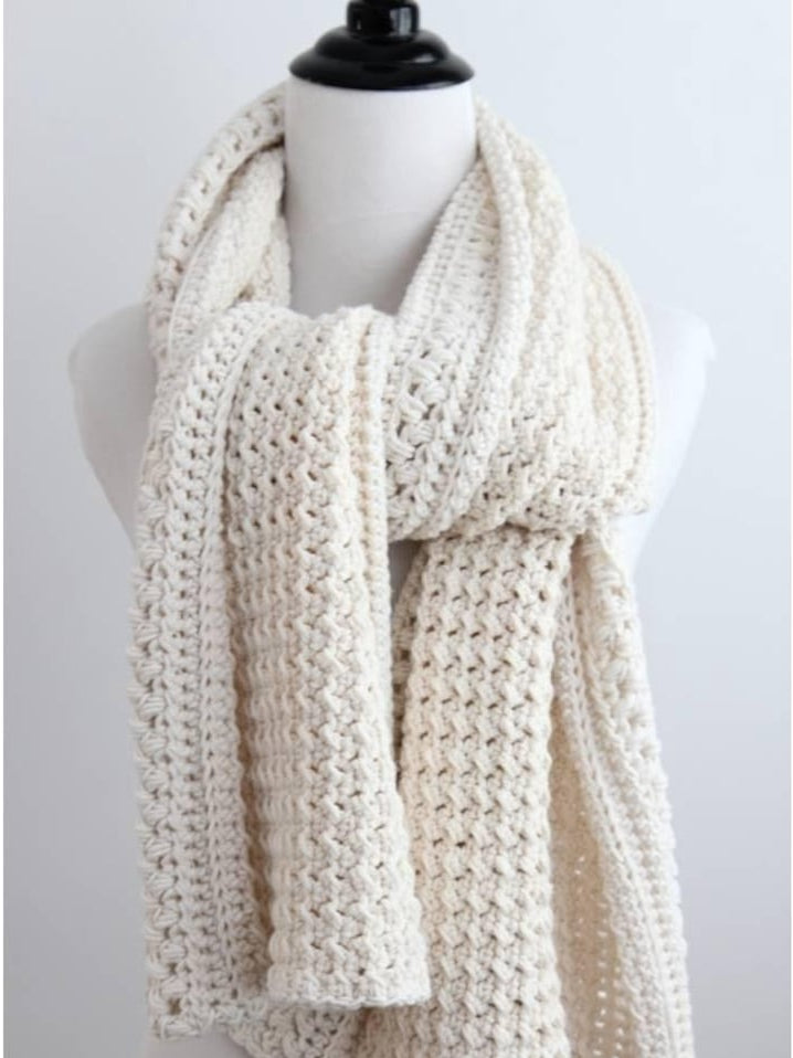 Easy textured crochet shawl pattern