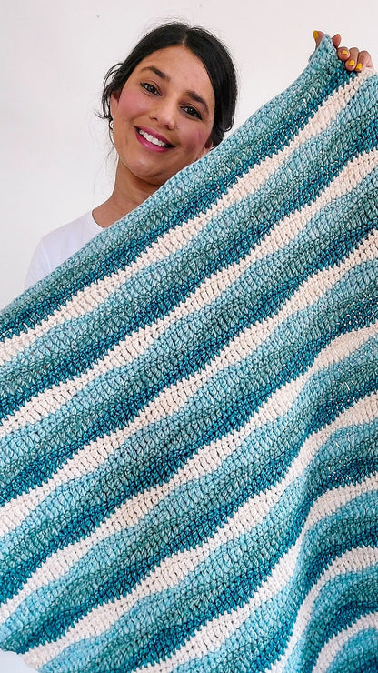 Crochet Waves Blanket pattern