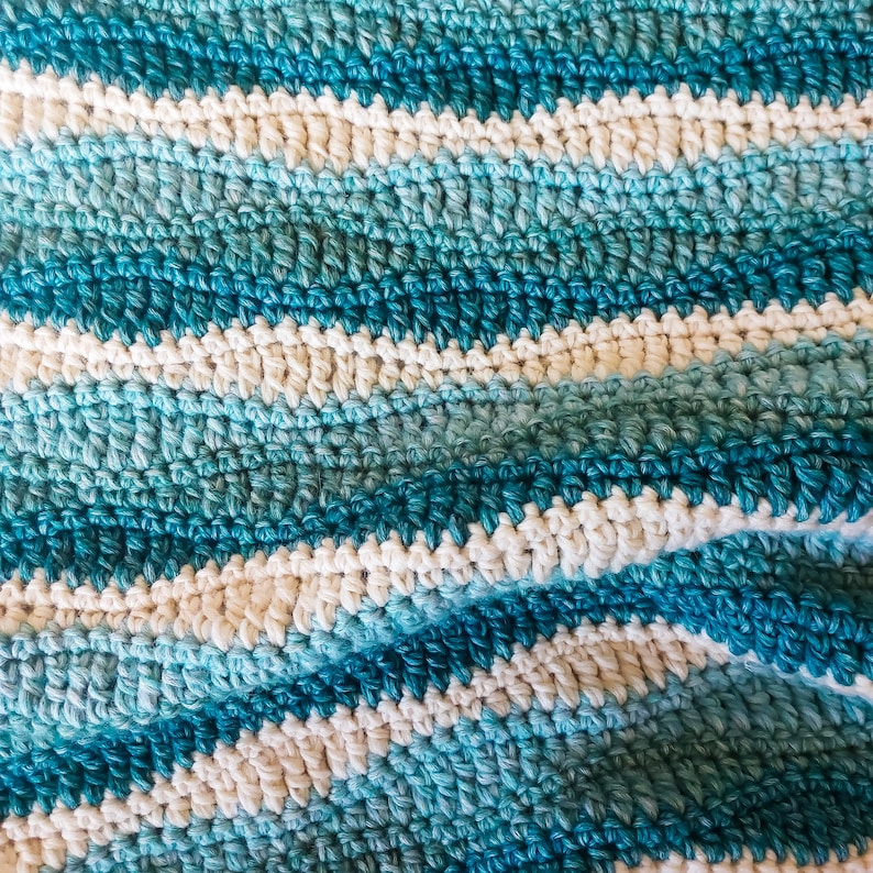Crochet Waves Blanket pattern