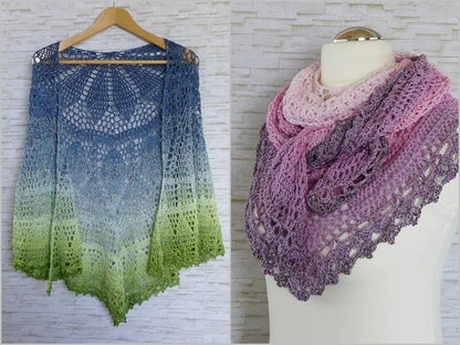 Elomina beautiful crochet shawl pattern
