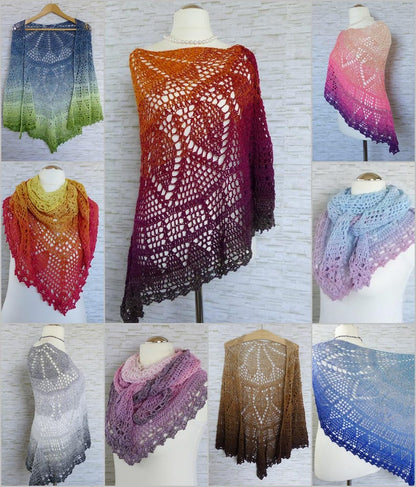 Elomina beautiful crochet shawl pattern