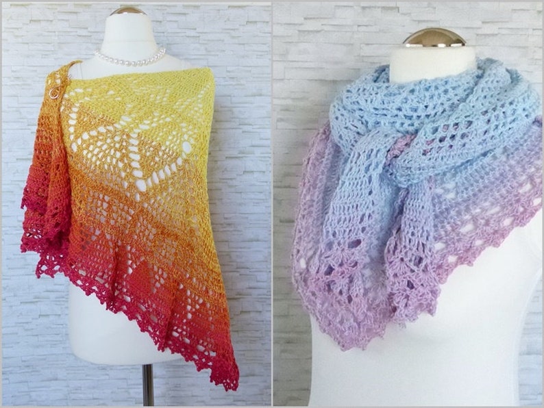 Elomina beautiful crochet shawl pattern