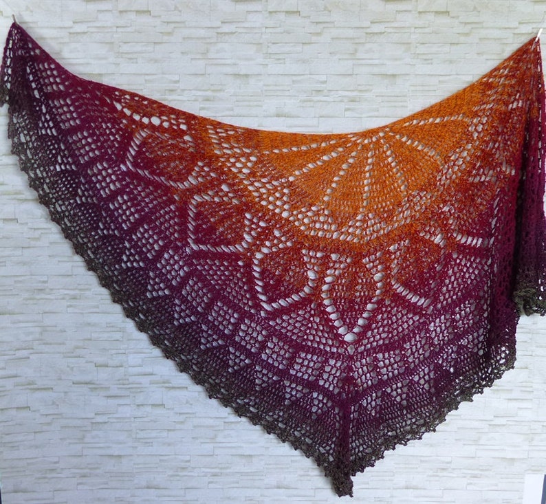 Elomina beautiful crochet shawl pattern