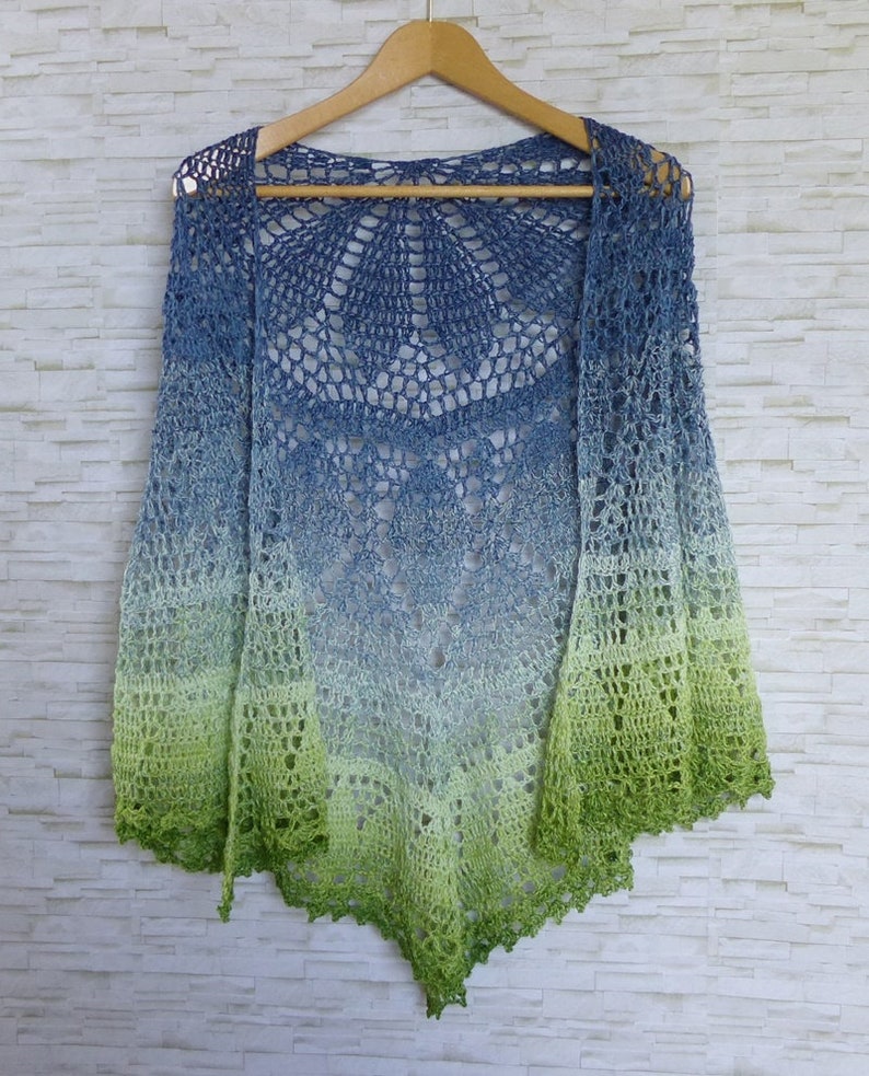 Elomina beautiful crochet shawl pattern