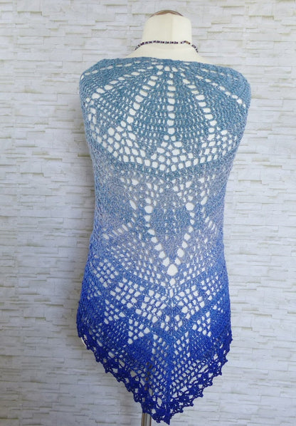 Elomina beautiful crochet shawl pattern