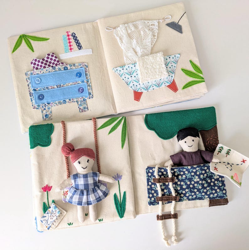 Dollhouse and Adventure Book Sewing Pattern