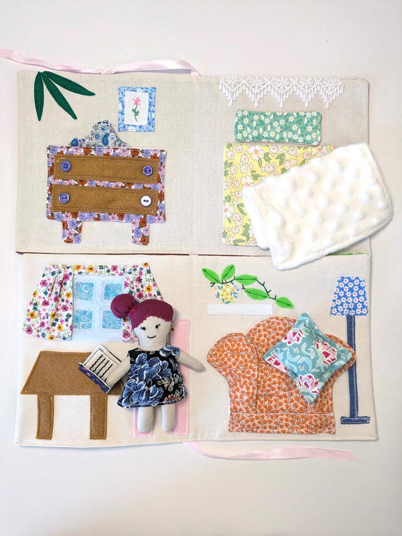 Dollhouse and Adventure Book Sewing Pattern