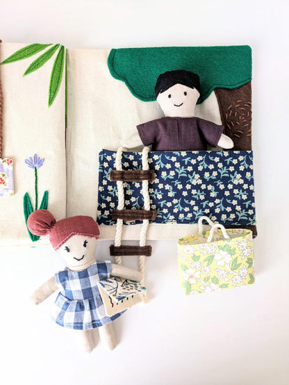 Dollhouse and Adventure Book Sewing Pattern