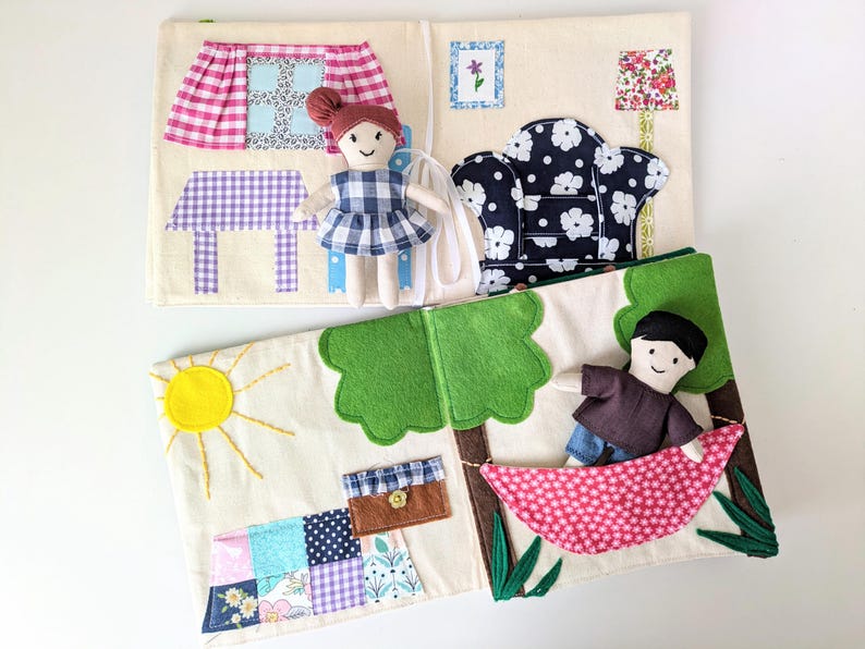 Dollhouse and Adventure Book Sewing Pattern