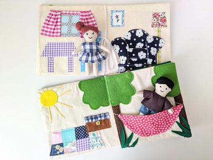 Dollhouse and Adventure Book Sewing Pattern