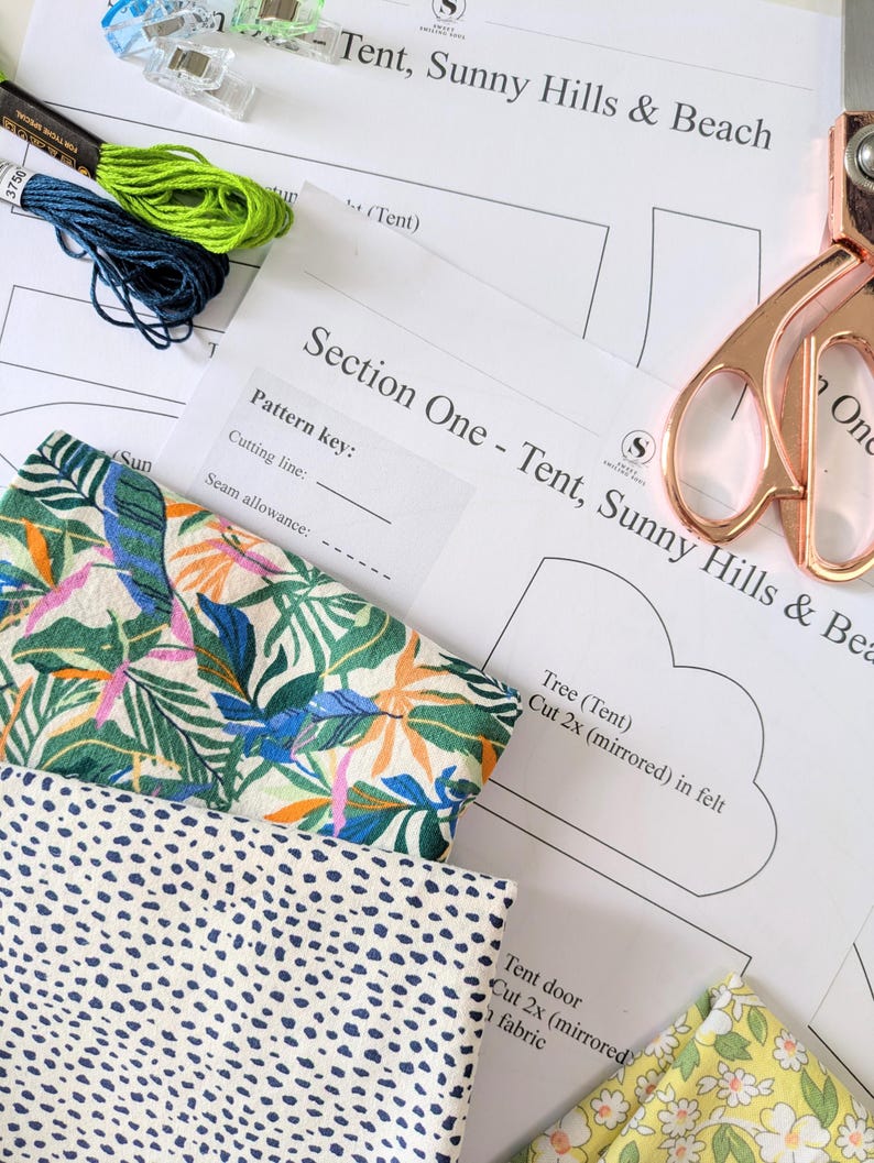 Dollhouse and Adventure Book Sewing Pattern