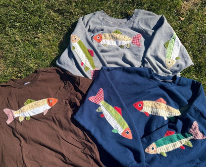 Patchwork Appliqué Trout Fish Sewing Pattern