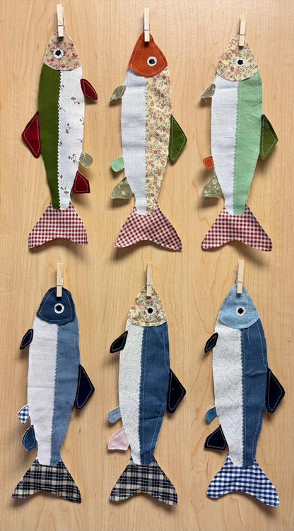 Patchwork Appliqué Trout Fish Sewing Pattern