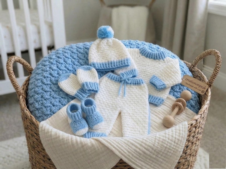 Crochet Baby Boy Set Pattern