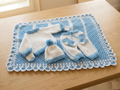 Crochet Baby Boy Set Pattern