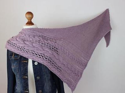 Textured Triangle Scarf Knitting Pattern