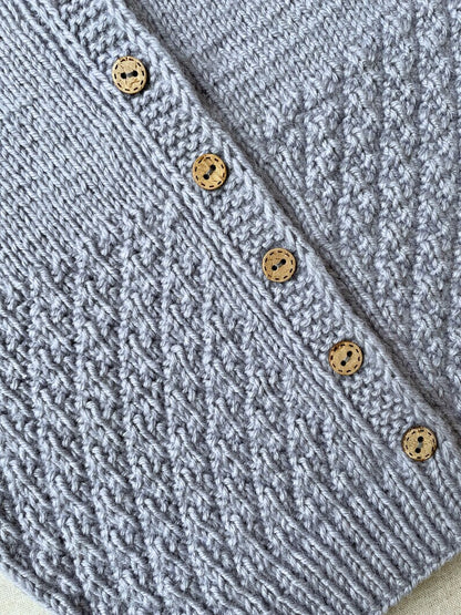 Lavender Baby Cardigan Knitting Pattern