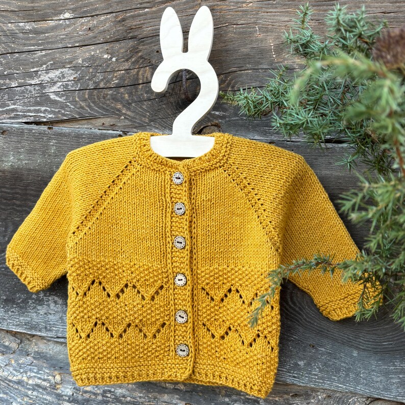 Marigold Baby Cardigan Knitting Pattern