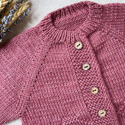 Rosehip Baby Cardigan Knitting Pattern