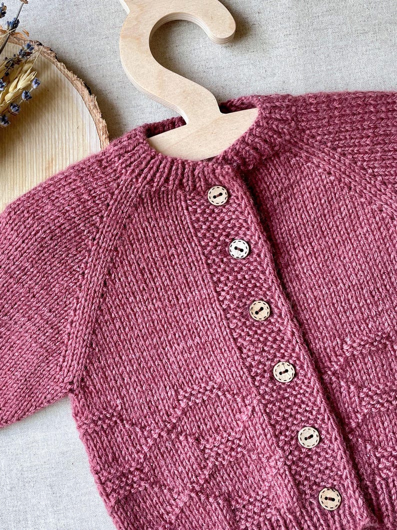 Rosehip Baby Cardigan Knitting Pattern