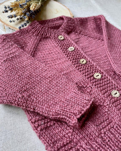 Rosehip Baby Cardigan Knitting Pattern