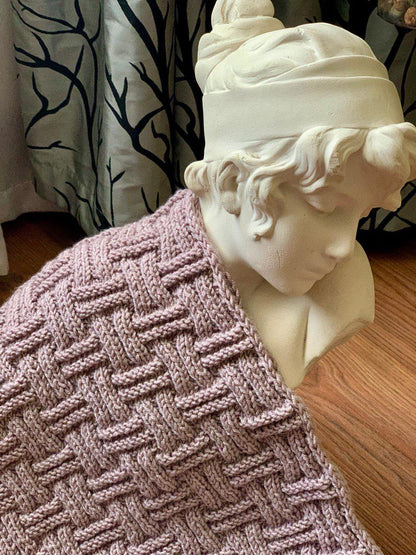 Easy Basket Weave Scarf Knitting Pattern