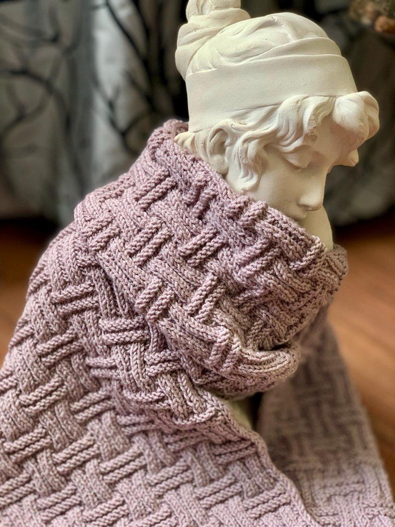 Easy Basket Weave Scarf Knitting Pattern