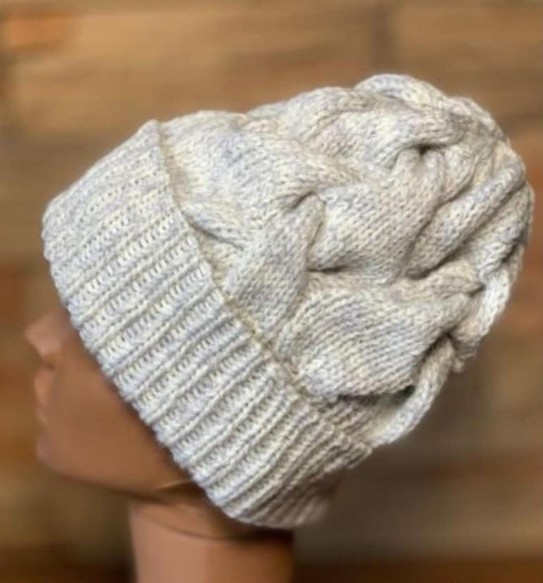 Chunky Cable Hat Knitting Pattern