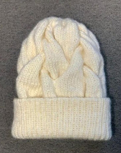 Chunky Cable Hat Knitting Pattern