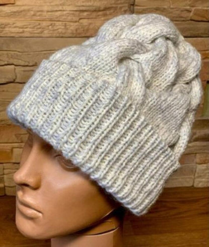 Chunky Cable Hat Knitting Pattern
