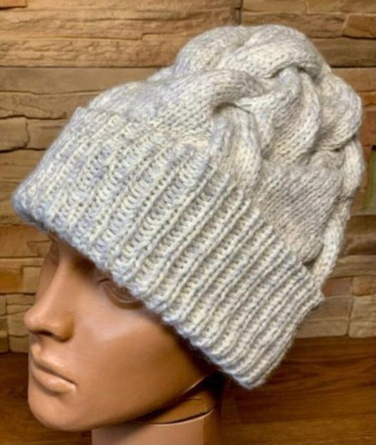 Chunky Cable Hat Knitting Pattern