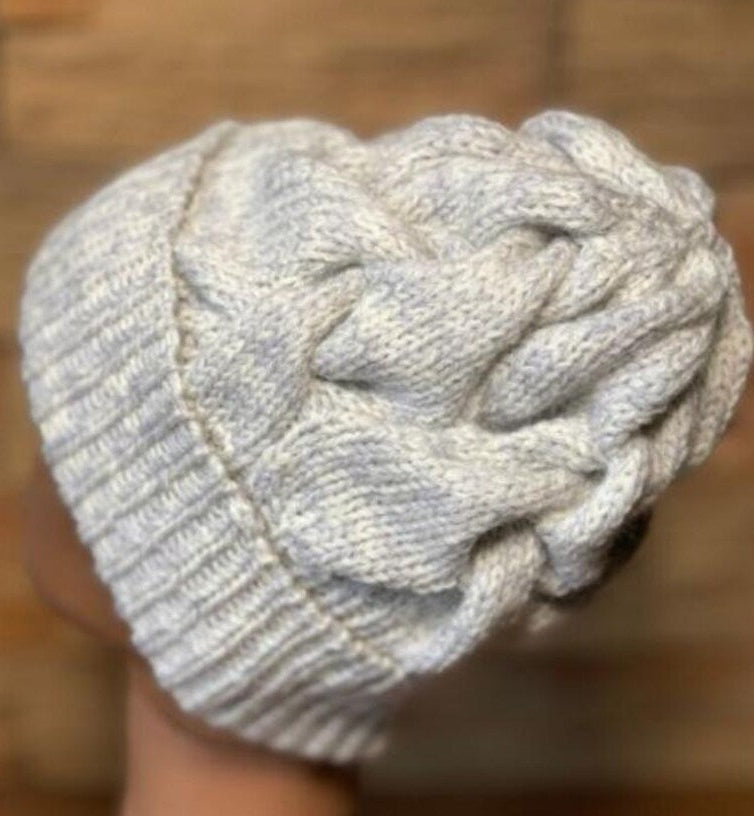 Chunky Cable Hat Knitting Pattern
