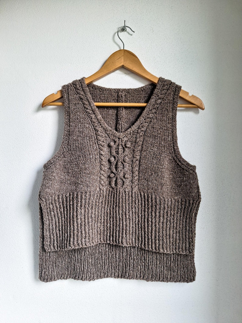MEANDER VEST Knitting Pattern