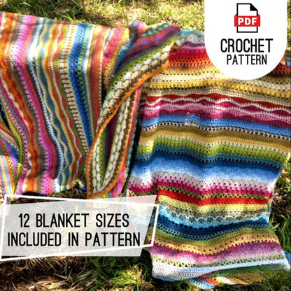 Crochet Stitch Sampler Blanket Pattern