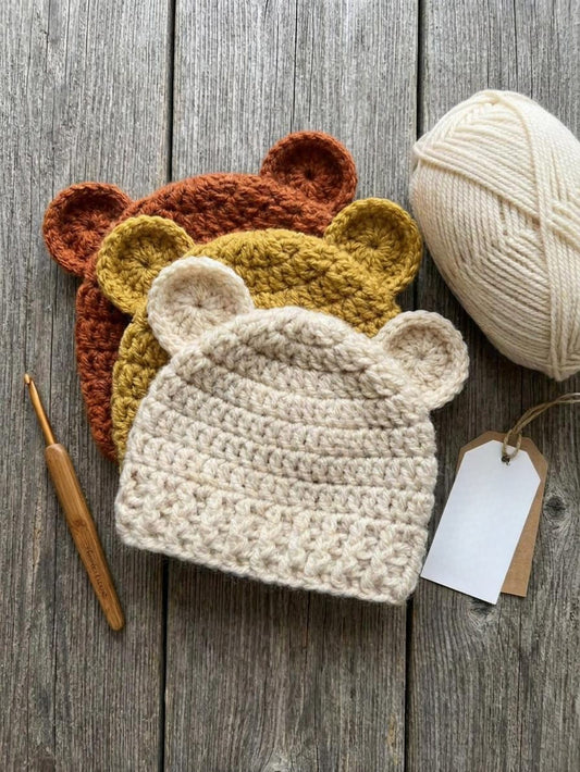 Easy bear hat pattern