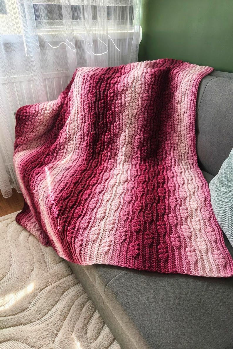 Wheat Harvest Blanket Crochet Pattern