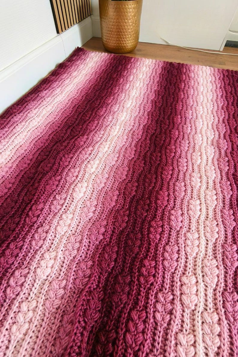 Wheat Harvest Blanket Crochet Pattern
