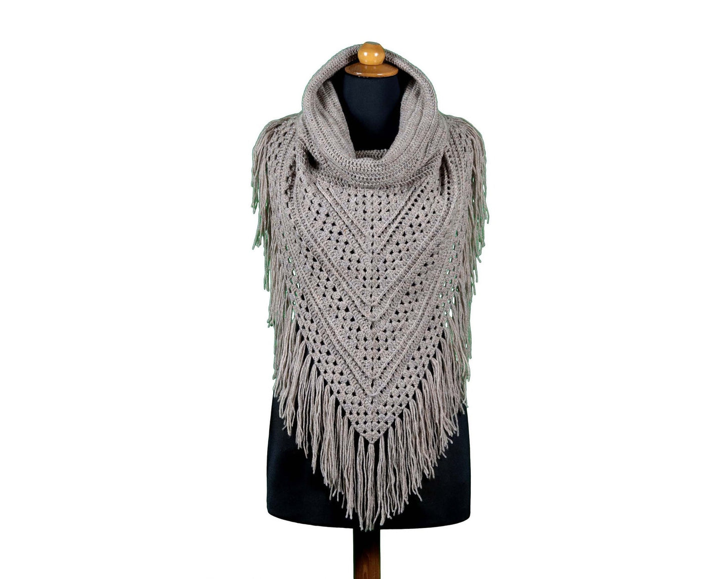 Crochet Hooded Shawl Pattern