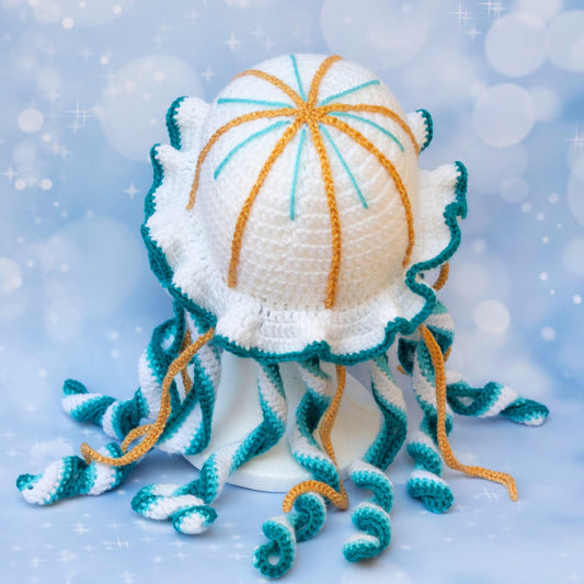 Hat Jellyfish adult tutorial Crochet Pattern