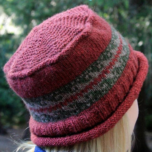 Porkie Knitting Pattern for Brimmed Hat Knitting Pattern