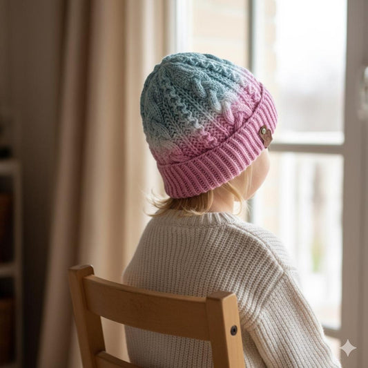 Baby Cable Beanie Knitting Pattern (1-3 Yrs)