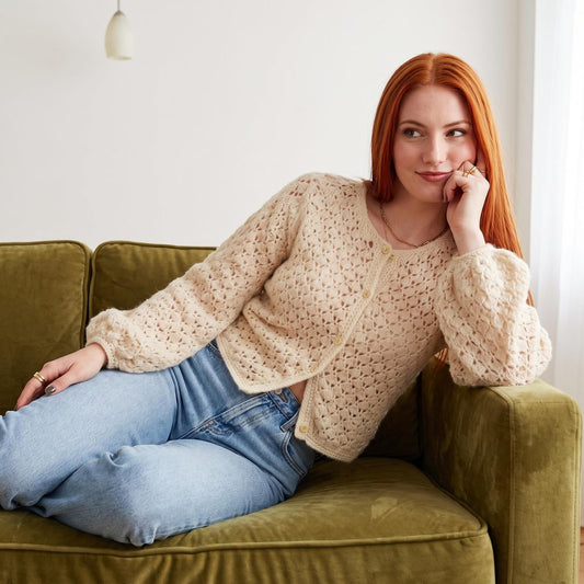 Crochet low sew Cardigan Pattern
