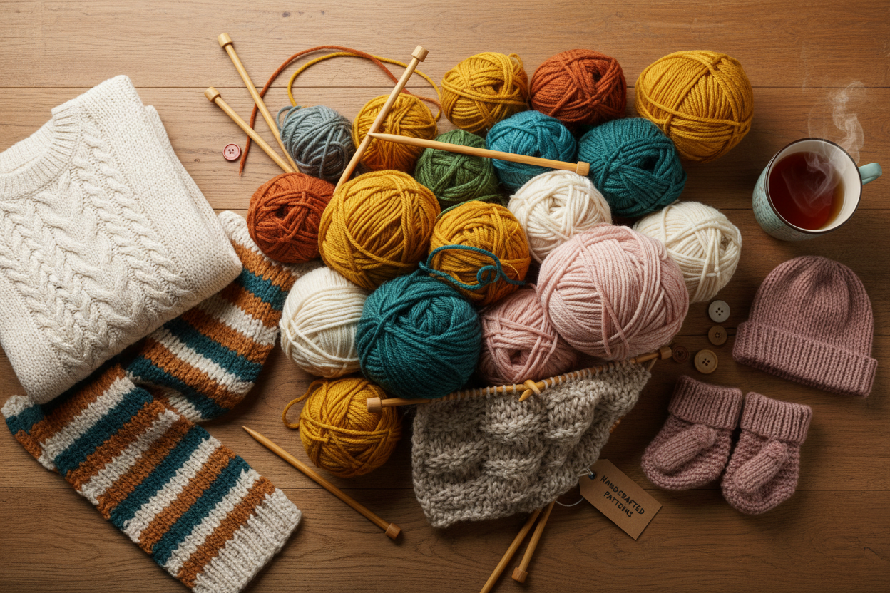 Knitting Pattern Store Banner