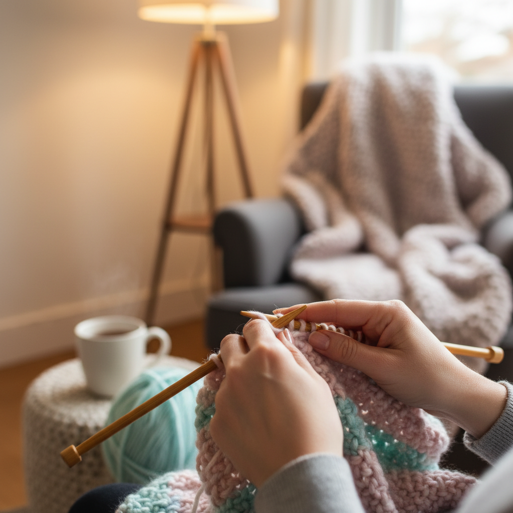 Knitting Store Image with Text