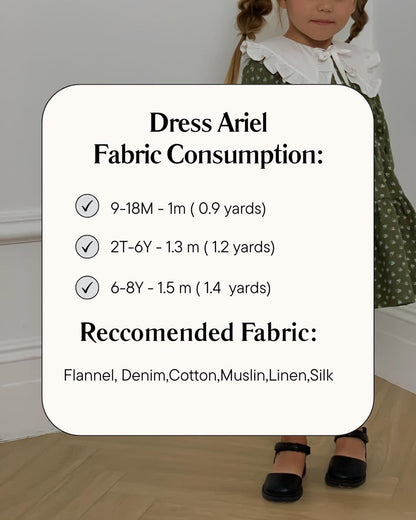 Girls Ruffle Dress PDF Sewing Pattern