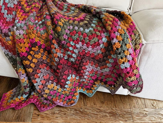 Granny Chevron Throw crochet pattern