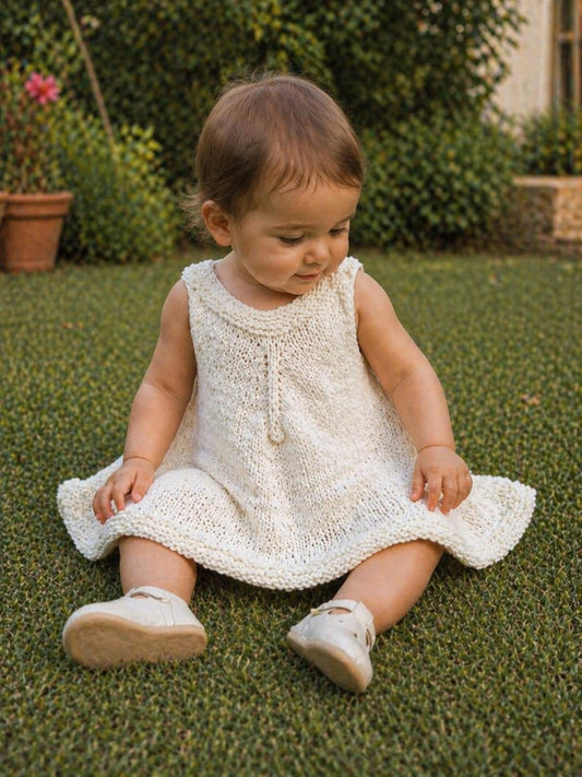 Cozy Baby Knit Dress Knitting Pattern