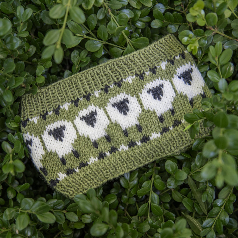 Sheep Headband Knitting Pattern, DK Colorwork Ear Warmer Knitting Patt ...