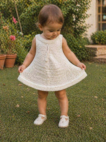 Cozy Baby Knit Dress Knitting Pattern